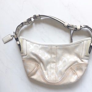 Authentic Coach vintage white leather purse